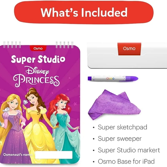 Osmo - Super Studio Disney Princess Starter Kit for iPad - Ages 5-11 - Drawing - Picture 2 of 4